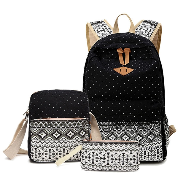 Canvas Bag 3-in-1 Student Bag Student Backpack