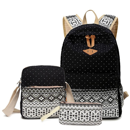 Canvas Bag 3-in-1 Student Bag Student Backpack