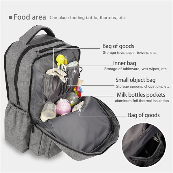 Multifunctional Baby Diaper Backpack