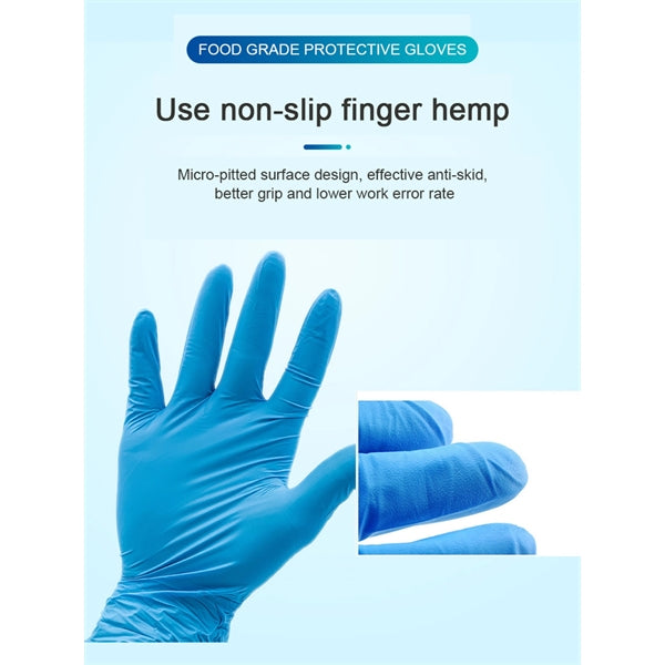 Blue Latex Disposable Gloves