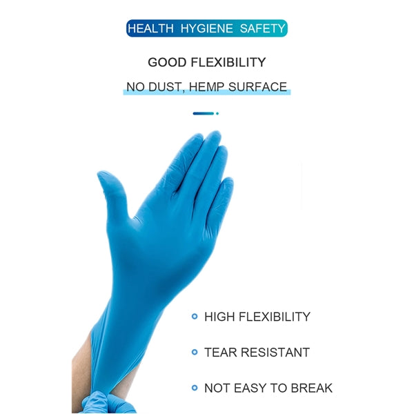 Blue Latex Disposable Gloves