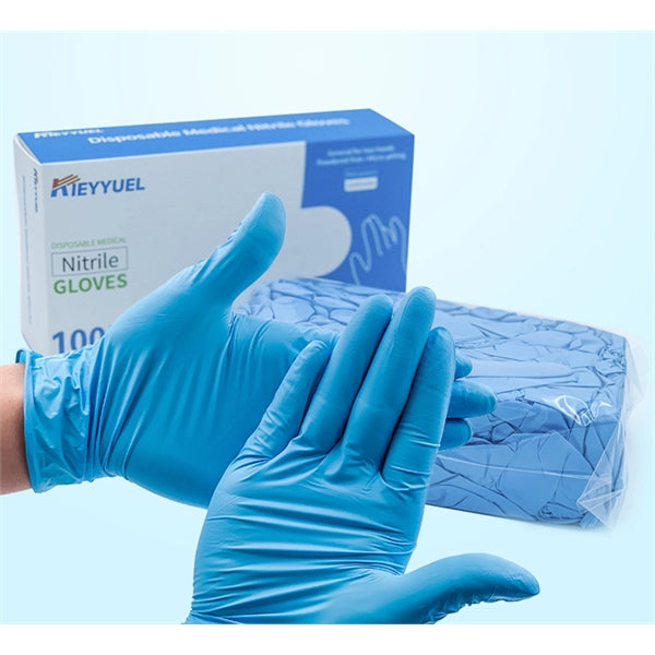 Blue Latex Disposable Gloves