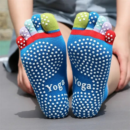 Color Toe Five Toe Split Toe Non-slip Yoga Socks