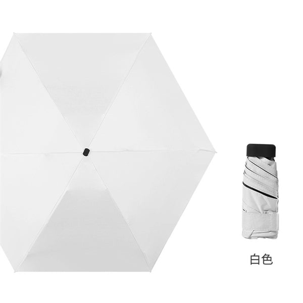 Mini Five Folded Collapsible Auto Open Umbrella