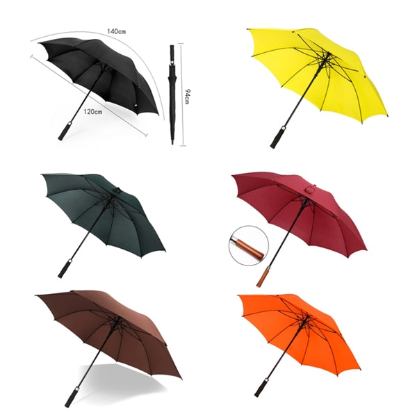 Long Large Automatic Open Golf Windproof Umbrella