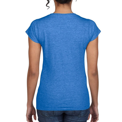 Printed Gildan Softstyle Ladies V-Neck Tees