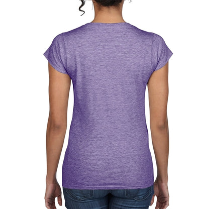 Printed Gildan Softstyle Ladies V-Neck Tees