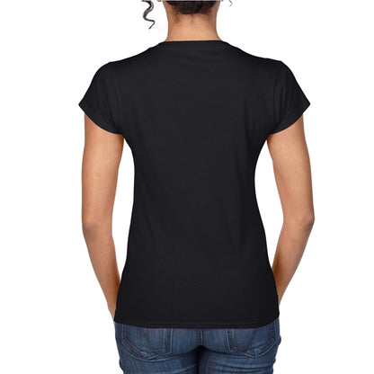 Printed Gildan Softstyle Ladies V-Neck Tees