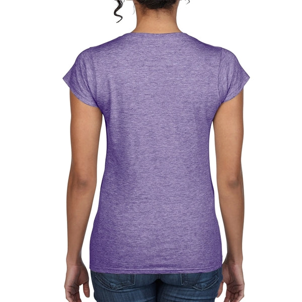 Printed Gildan Softstyle Ladies V-Neck Tees