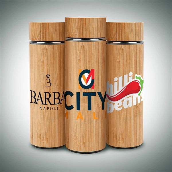 16oz. Vacuum-Sealed Eco Bamboo Bottle
