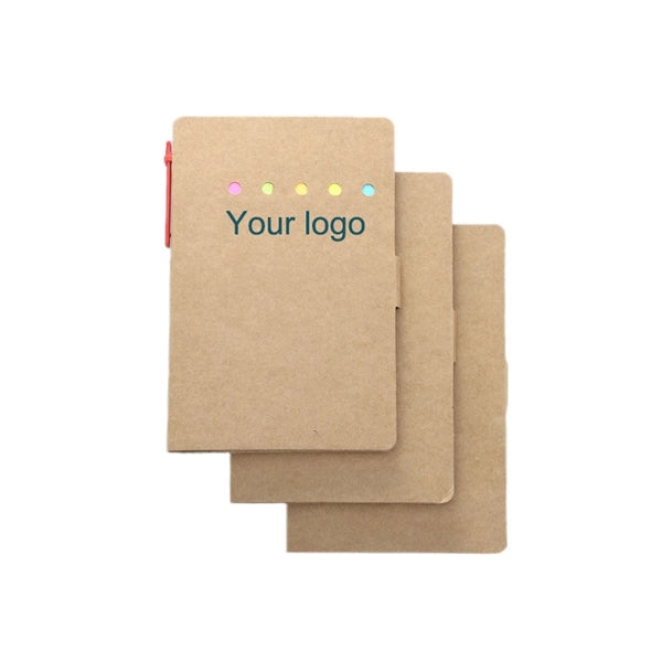 Sticky notes notebooks colored page markers set