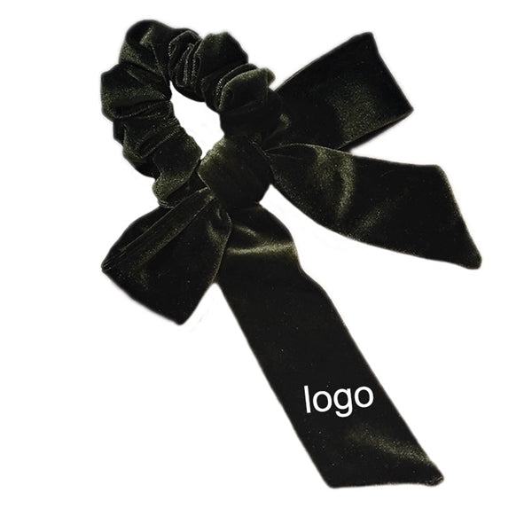 Velvet bowknot elastic hair bands scrunchie