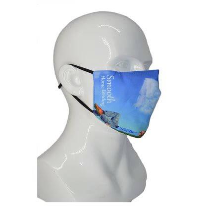 2-Layers Face Mask w/Custom Logo & Adjustable Ear Loop