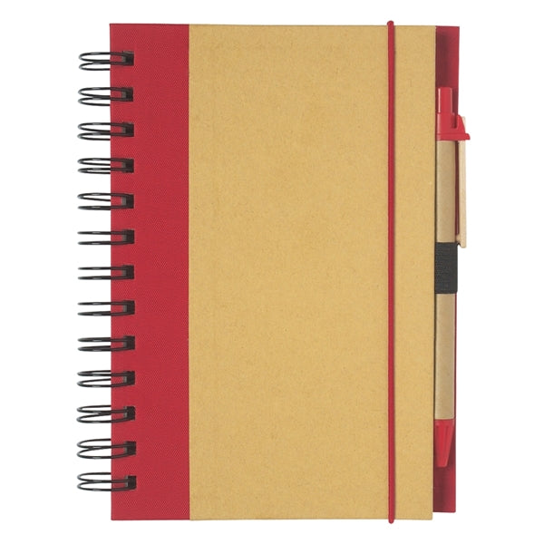 ECO-INSPIRED SPIRAL NOTEBOOK & PEN