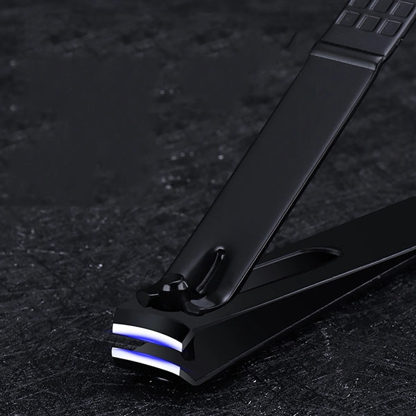 7 in 1 Classic Black PU Leather Manicure Nail Clippers Set P