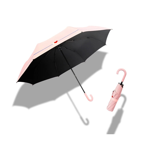 Manual Hook Handle UV Rain Umbrella