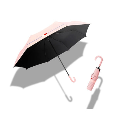 Manual Hook Handle UV Rain Umbrella