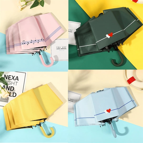 Manual Hook Handle UV Rain Umbrella