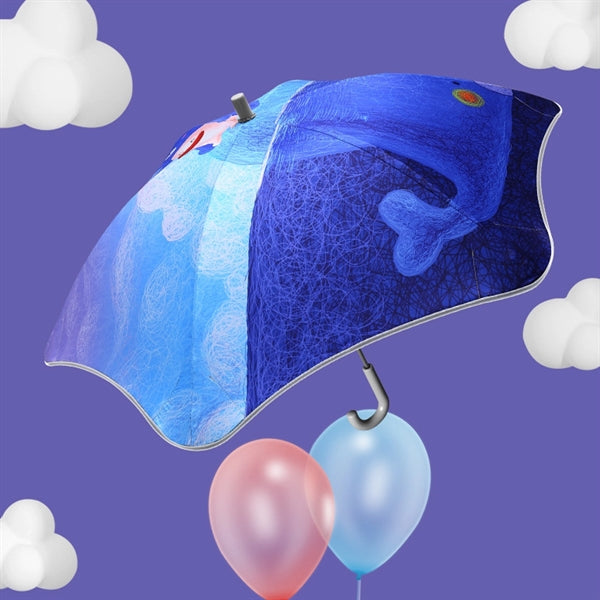 Children's Reflective Cartoon Raining UV Umbrella