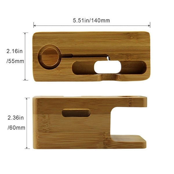 Wooden phone holder, watch holder