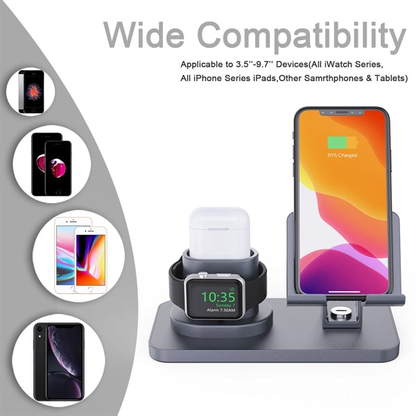 3-in-1 Desktop Wireless Charging Stand for Phone
