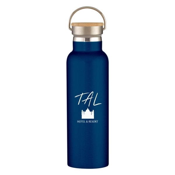 21 Oz. Liberty Stainless Steel Bottle With Wood Lid