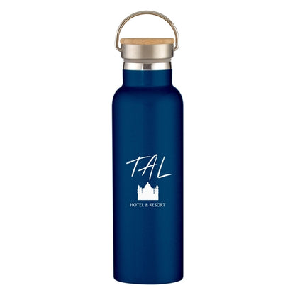 21 Oz. Liberty Stainless Steel Bottle With Wood Lid