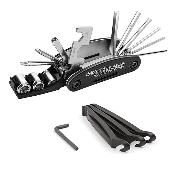 16 in 1 Bicycle Repair Kit Fire Repair Tool Combination
