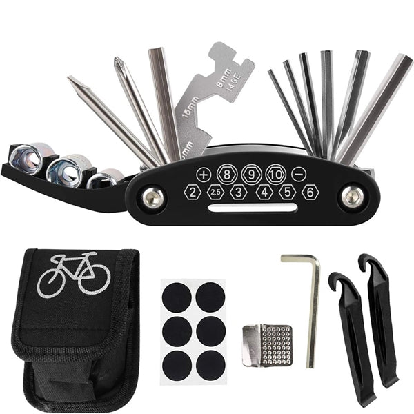 16 in 1 Bicycle Repair Kit Fire Repair Tool Combination