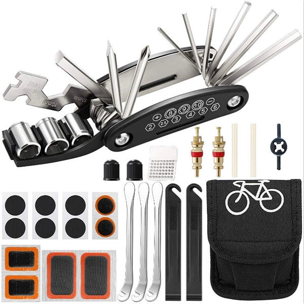 16 in 1 Bicycle Repair Kit Fire Repair Tool Combination