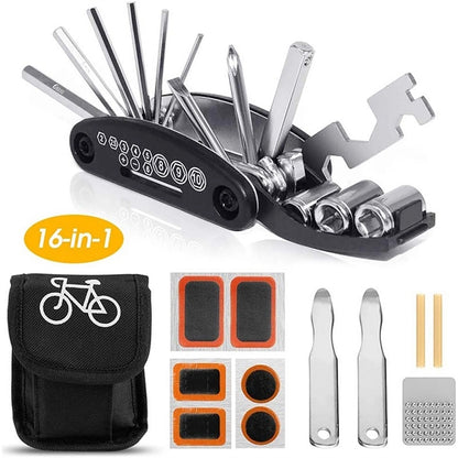 16 in 1 Bicycle Repair Kit Fire Repair Tool Combination