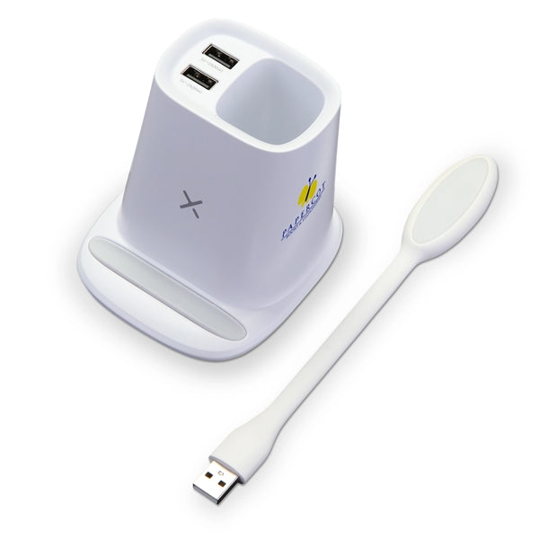Desktop Organizer w/ Wireless Charger