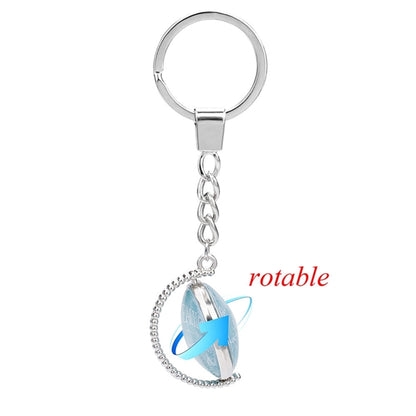 Time Gemstone Keychain Key Ring Jewelry  Lovers Gift