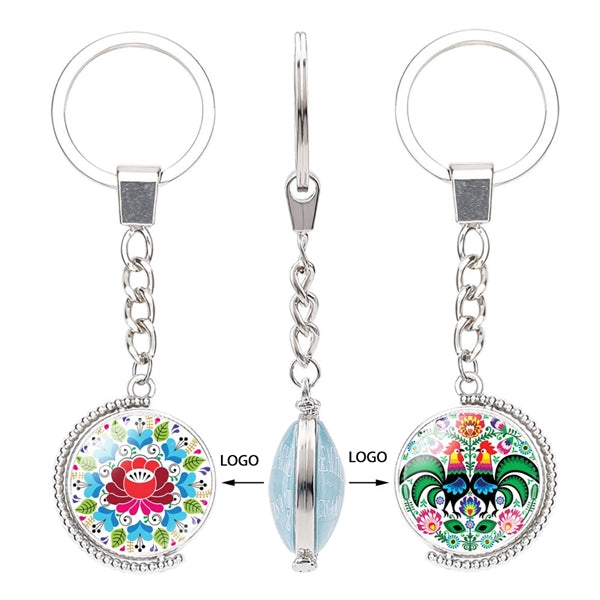 Time Gemstone Keychain Key Ring Jewelry  Lovers Gift