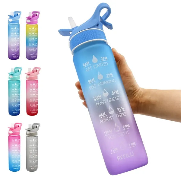 34OZ Bounce Straw Sports Cup Plastic Cup