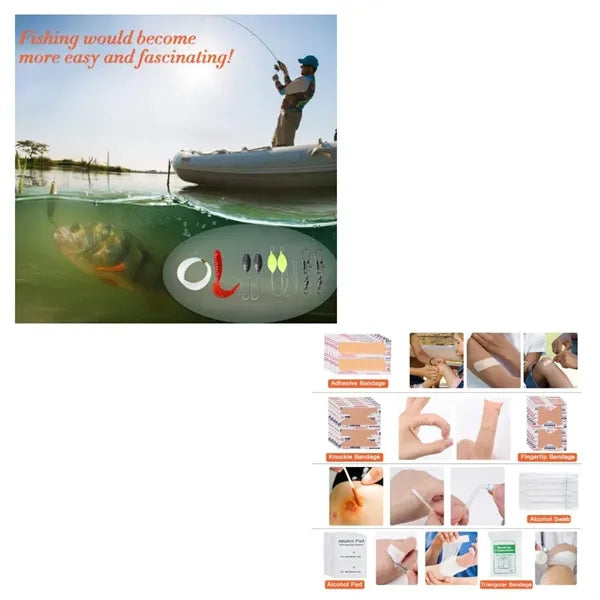 500pcs Survival Gear and First Aid kit