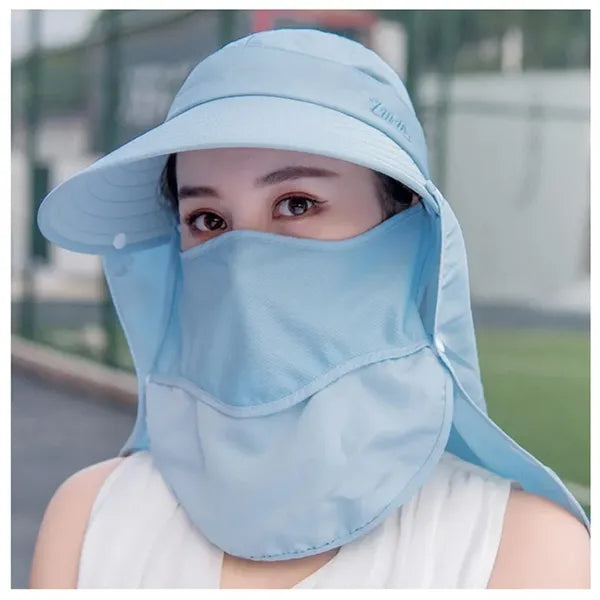 Summer Outdoor Sun Protection Fishing Cap Neck Face Flap Hat