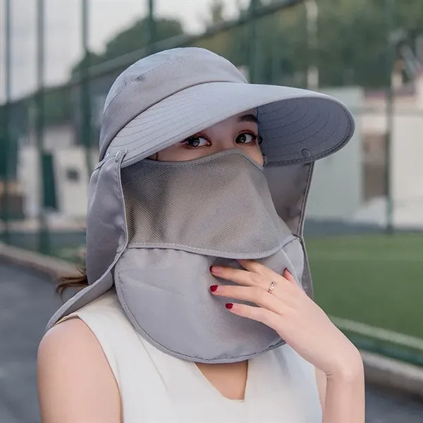 Summer Outdoor Sun Protection Fishing Cap Neck Face Flap Hat
