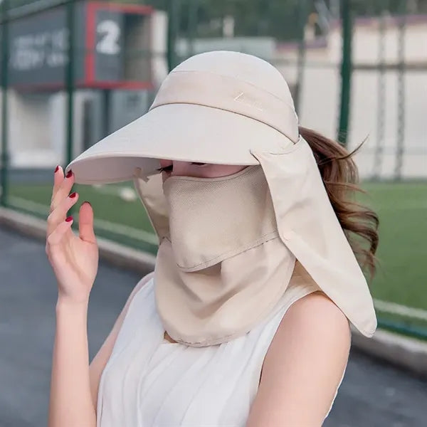 Summer Outdoor Sun Protection Fishing Cap Neck Face Flap Hat