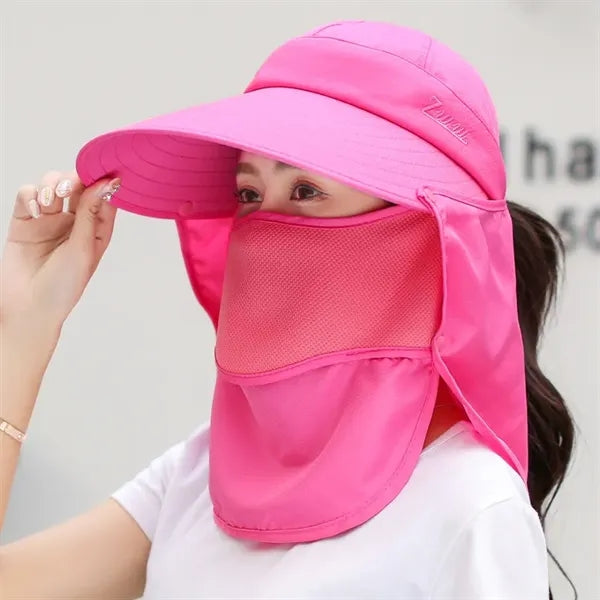 Summer Outdoor Sun Protection Fishing Cap Neck Face Flap Hat