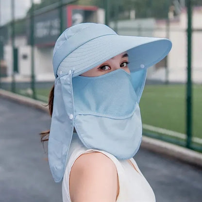 Summer Outdoor Sun Protection Fishing Cap Neck Face Flap Hat
