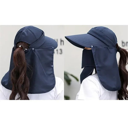 Summer Outdoor Sun Protection Fishing Cap Neck Face Flap Hat