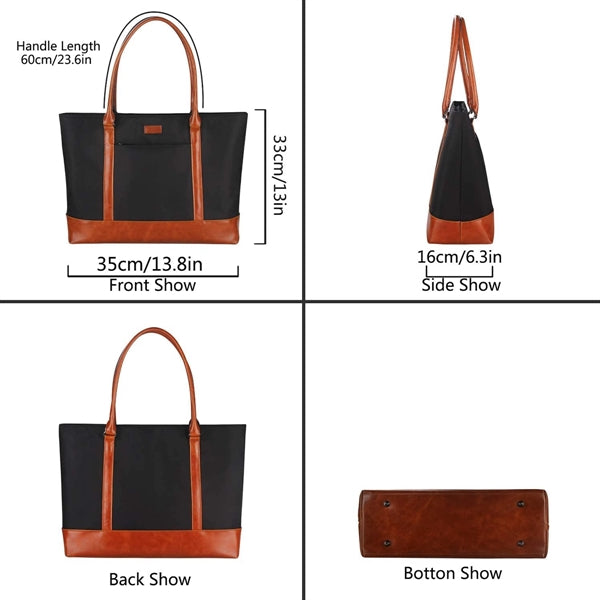Laptop Tote Bag,USB Teacher Bag Large Work Bag15.6 in Laptop