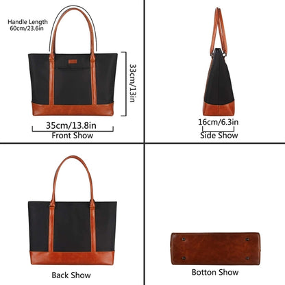 Laptop Tote Bag,USB Teacher Bag Large Work Bag15.6 in Laptop