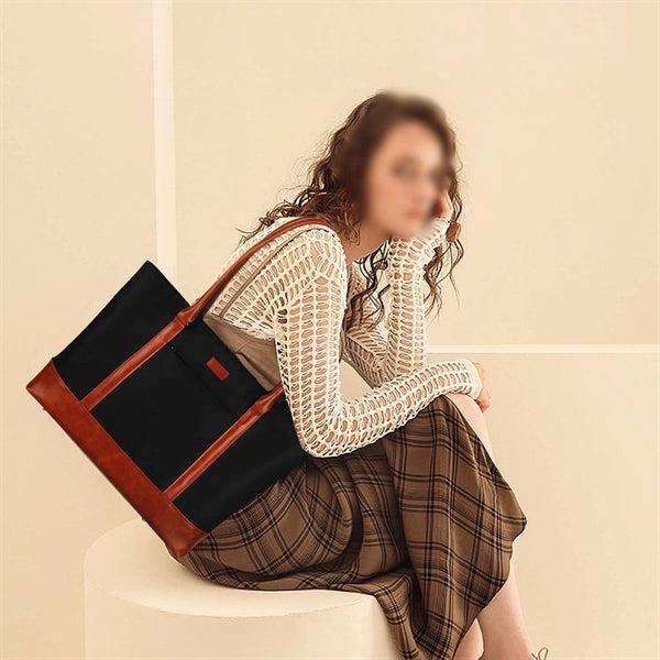 Laptop Tote Bag,USB Teacher Bag Large Work Bag15.6 in Laptop