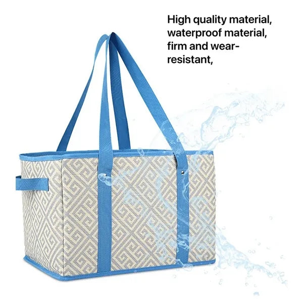 Foldable Pop Up Storage Canvas Tote Bag
