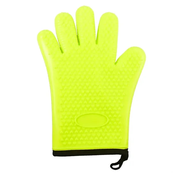 Kitchen Silicone Oven Mitts-Short