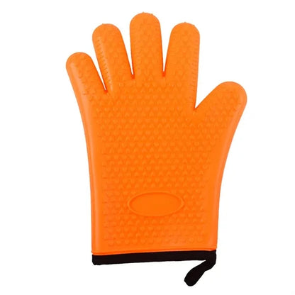 Kitchen Silicone Oven Mitts-Short