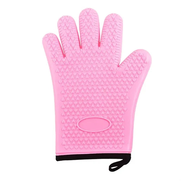 Kitchen Silicone Oven Mitts-Short