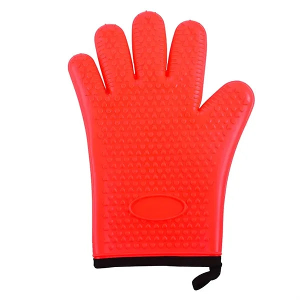 Kitchen Silicone Oven Mitts-Short